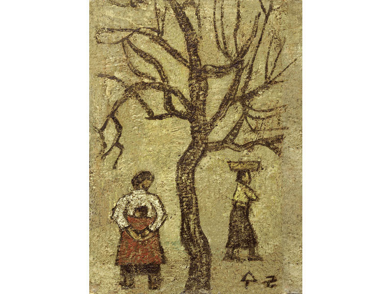 A Tree and woman