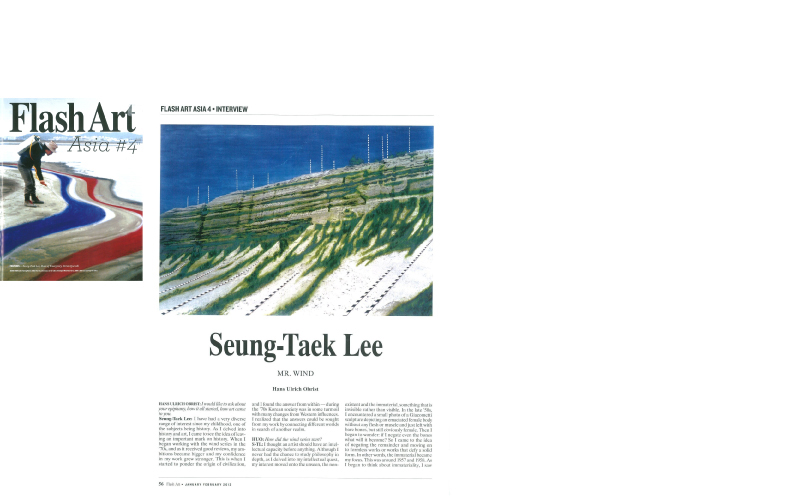 [2013 Flash Art (Jan-Feb)] Seung-taek Lee:  MR. WIND