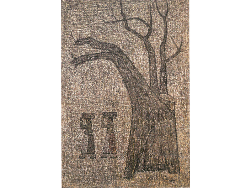 Two Women with an Old Tree